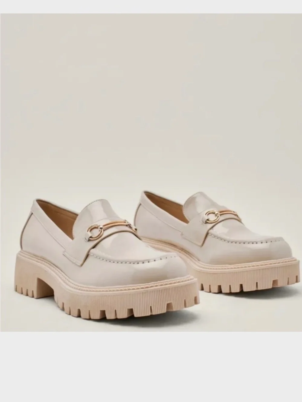 Nasty Gal Nude Loafers